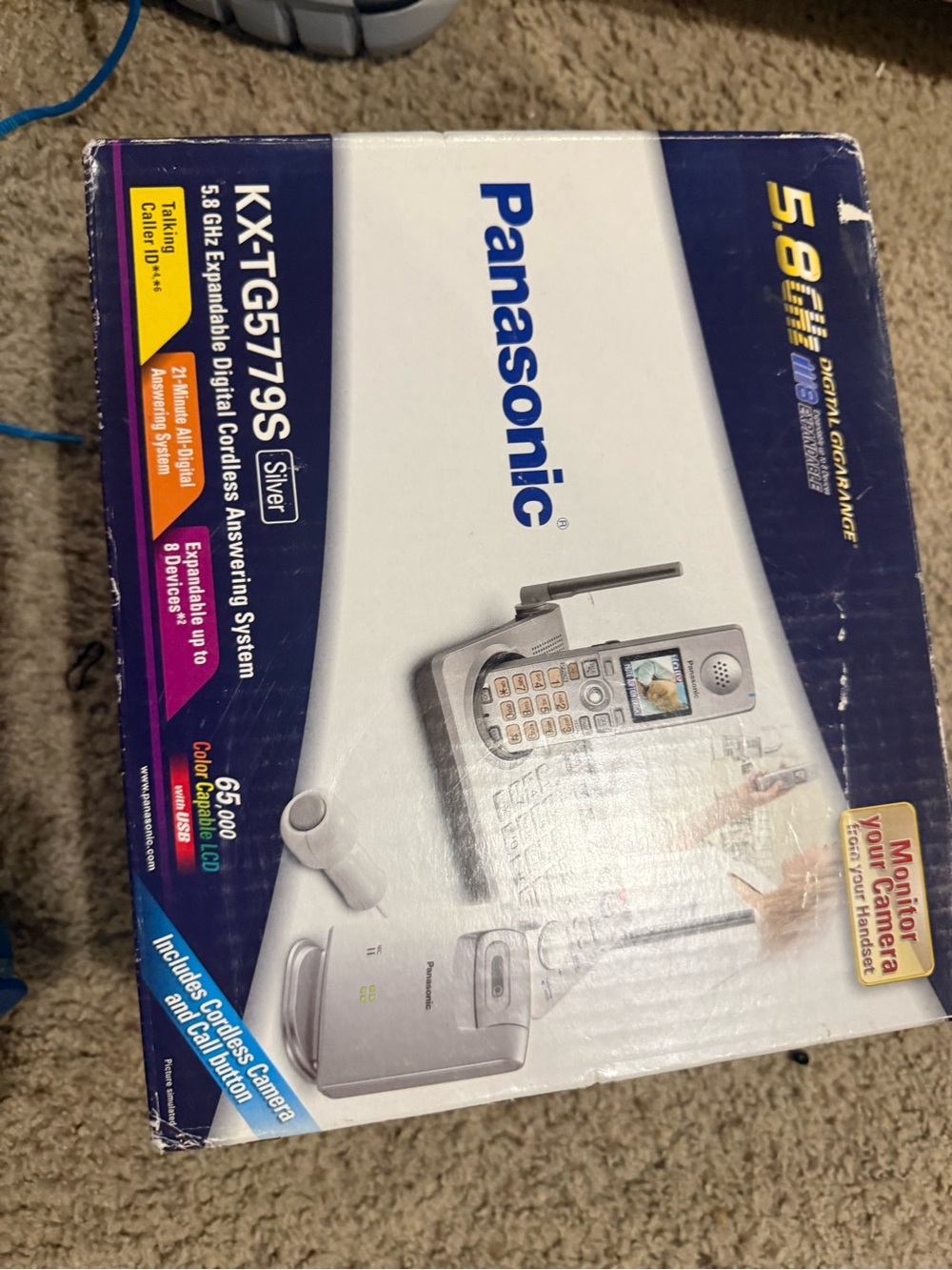 Panasonic KX-TG5779s Digital phones cordless answering system camera monitor